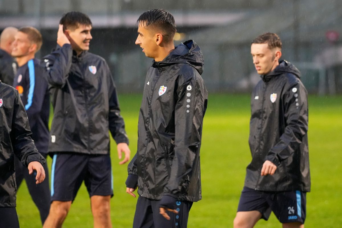 Antrenamentul oficial al Moldovei înaintea amicalului cu România