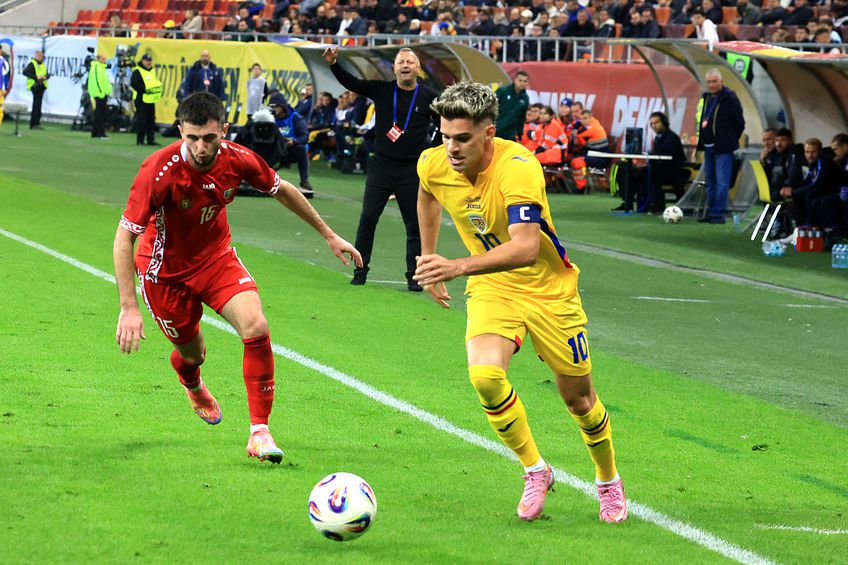 Ianis Hagi, căpitan-marcator în România - Moldova // foto: Ionuț Iordache (GSP)