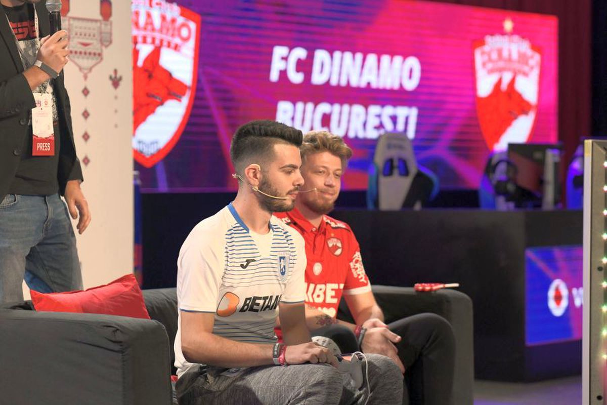 Bucharest Gaming Week // VIDEO + FOTO / Dinamo, umilită de Craiova și la FIFA 20! Meciul a fost transmis și comentat în direct la GSP Live