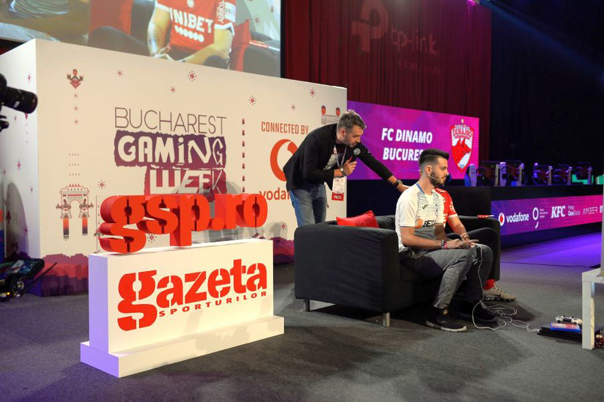Bucharest Gaming Week // VIDEO + FOTO / Dinamo, umilită de Craiova și la FIFA 20! Meciul a fost transmis și comentat în direct la GSP Live