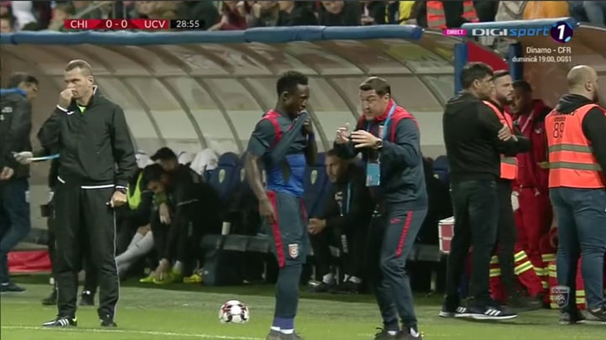 CHINDIA - CRAIOVA 1-1 // GALERIE FOTO Josip Ivancic l-a umplut de sânge pe Mihai Bălașa! Fotbalistul Chindiei văzut direct „ROȘU”