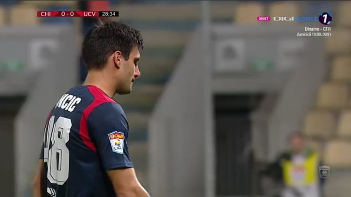 CHINDIA - CRAIOVA 1-1 // GALERIE FOTO Josip Ivancic l-a umplut de sânge pe Mihai Bălașa! Fotbalistul Chindiei văzut direct „ROȘU”