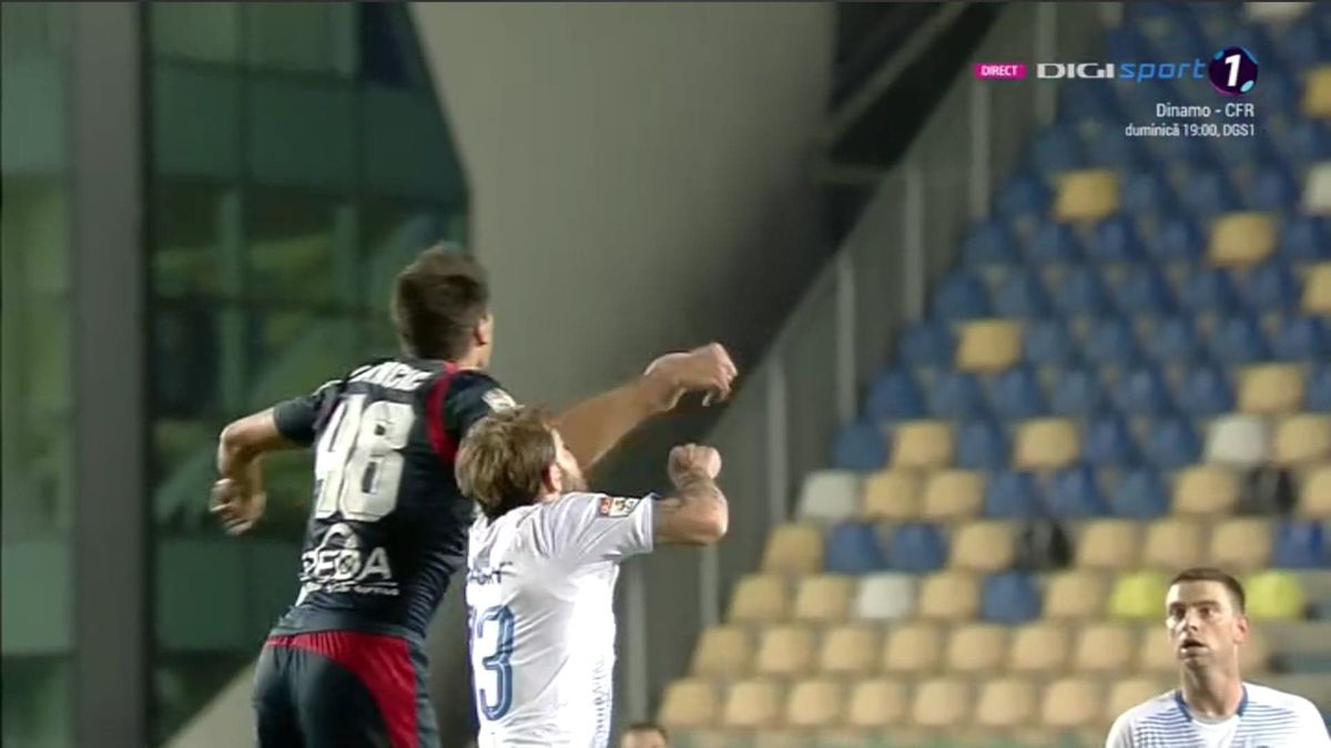 CHINDIA - CRAIOVA 1-1 // GALERIE FOTO Josip Ivancic l-a umplut de sânge pe Mihai Bălașa! Fotbalistul Chindiei văzut direct „ROȘU”