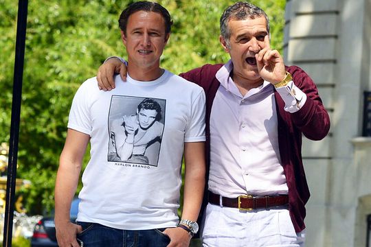 Gigi Becali, alături de Laurențiu Reghecampf