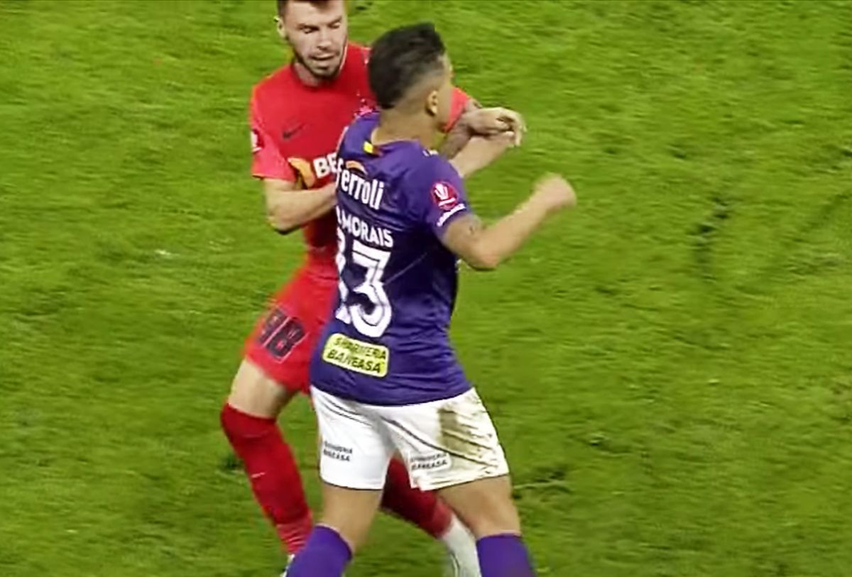 Junior Morais, pedepsit aspru la Comisii, după ce l-a pălmuit pe Cordea în FCSB - Rapid