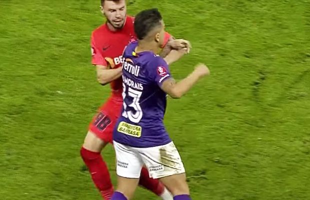 Junior Morais, pedepsit aspru la Comisii, după ce l-a pălmuit pe Cordea în FCSB - Rapid