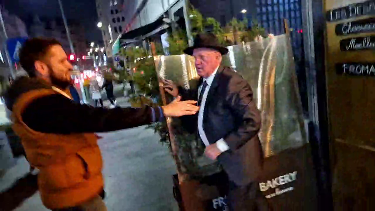 Dumitru Dragomir, conflict violent pe stradă cu protestatarul „Ceaușescu”