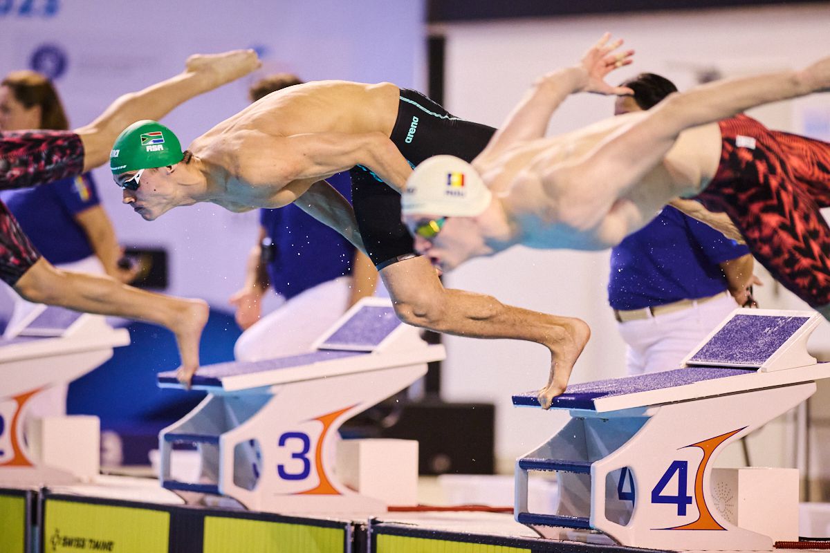 FOTO David Popovici, primul loc în finala de la 100m liber la Campionatele Naționale în bazin scurt