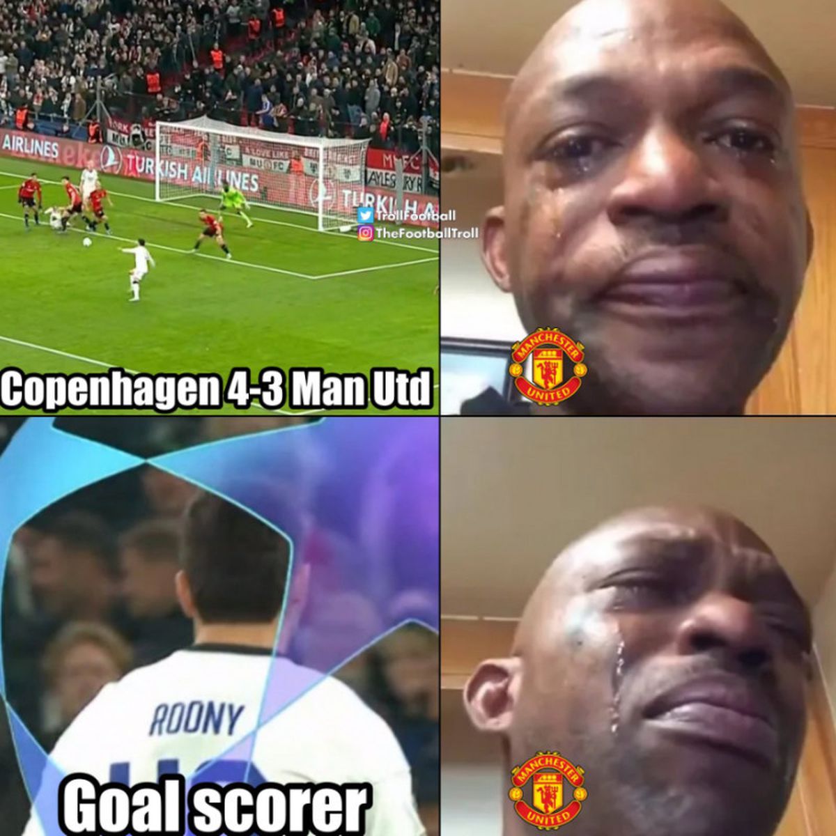 Cele mai tari meme după Copenhaga - Manchester United 4-3