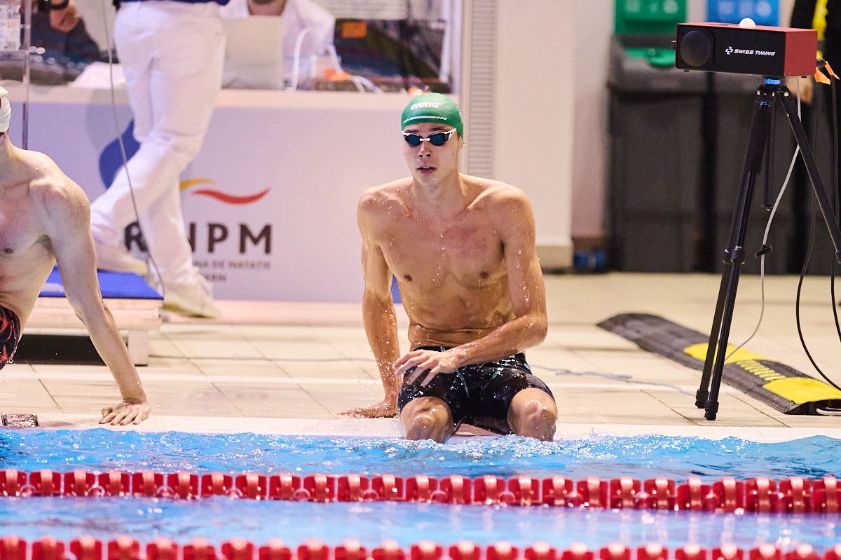 FOTO David Popovici, primul loc în finala de la 100m liber la Campionatele Naționale în bazin scurt