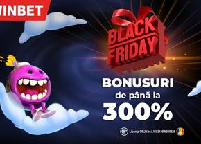 Petrece Black Friday alături de Winbet. Cum poți obține bonusuri de până la 300%