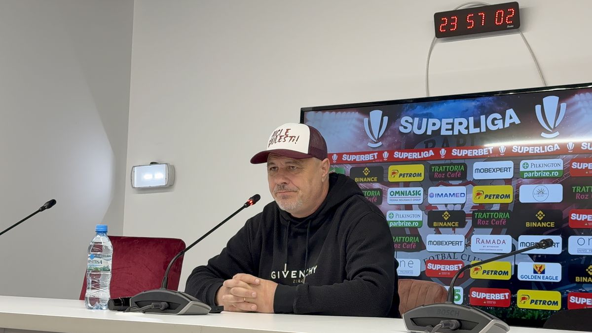 Accesoriul cu care Marius Șumudică a venit la Rapid - UTA: „E un cadou”