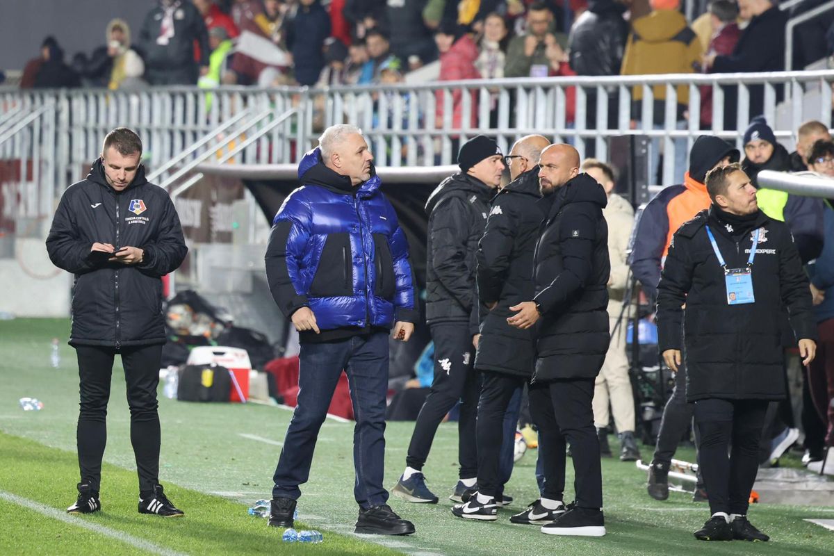 Marius Șumudică, la Rapid - UTA // FOTO: GSP