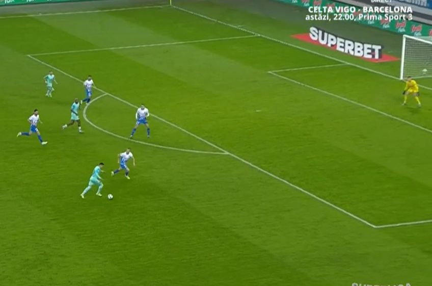 Pavlo Isenko a gafat în Universitatea Craiova - UTA Arad // foto: captură Prima Sport 1