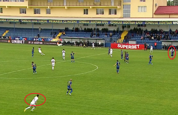 Fază controversată în Unirea Slobozia - CFR Cluj » Golul ardelenilor, analizat 4 minute la VAR: Pancu s-a enervat, fanii au strigat „hoții, hoții”