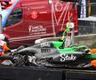 Accident înfiorător în F1! La 339 de km/h, mașina a fost făcută zob!