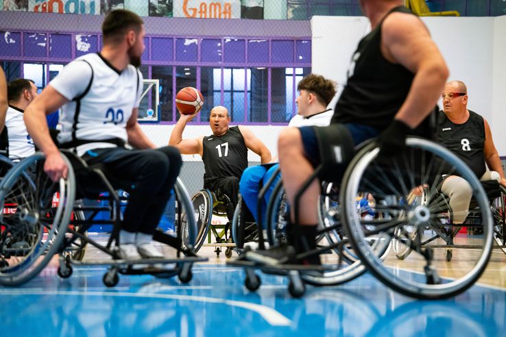 Etapa 1 a Campionatului Național de Baschet în Fotoliu Rulant/Foto: Comitetul Național Paralimpic