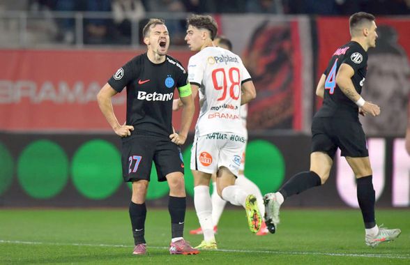 Hermannstadt - FCSB, meci cu desfășurare ULUITOARE » Haosul generat de Becali aduce 6 goluri și un „roșu” prostesc! Clasamentul dă fiori campioanei
