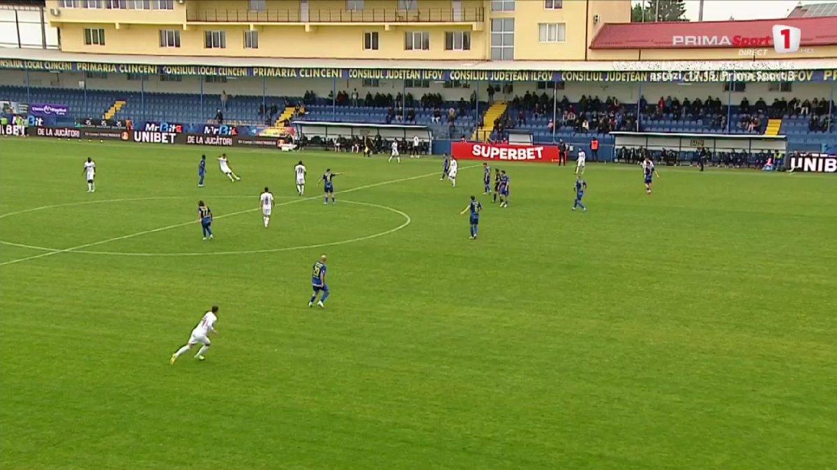 Golul marcat de Andrei Cordea în Unirea Slobozia - CFR Cluj