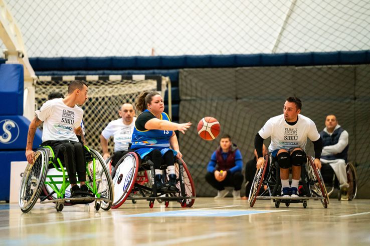 Etapa 1 a Campionatului Național de Baschet în Fotoliu Rulant/Foto: Comitetul Național Paralimpic
