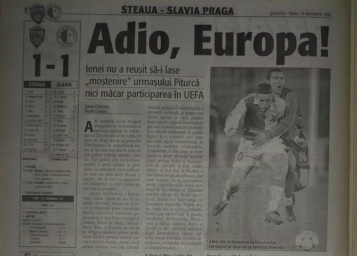 21 de ani de la ultimul meci european pentru Lăcătuș. Ce recorduri fenomenale a stabilit "Fiara"