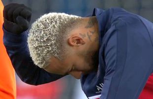 VIDEO + FOTO Protest împotriva rasismului înainte de restartul din PSG - Bașakșehir! Neymar și-a stăpânit cu greu emoțiile