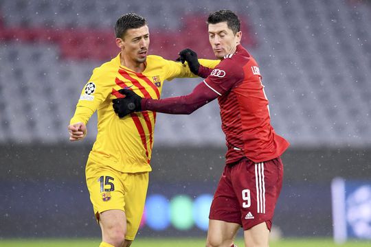 Clement Lenglet, alături de Robert Lewandowski în meciul din Champions League // foto: Imago Images