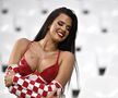 Nu se dezminte! După scandalul provocat la meciul cu Maroc, fosta Miss Croația a apărut din nou aproape dezbrăcată la stadion