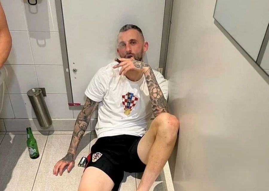 Brozovic, în timpul Mondialului din 2018, unde croații au ajuns până în finală E fumător înrăit, dar a setat recorduri impresionante la Campionatul Mondial » Povestea atipică a maratonistului Croației