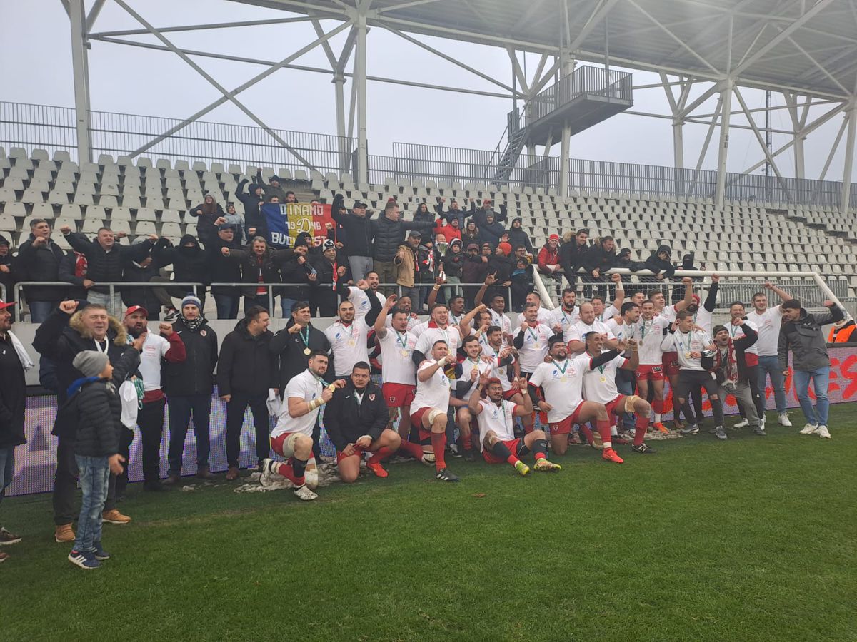 Dinamo, campioană națională la rugby! Buldogii o întorc pe Știința Baia Mare în ultimele minute și încheie seceta de 15 ani