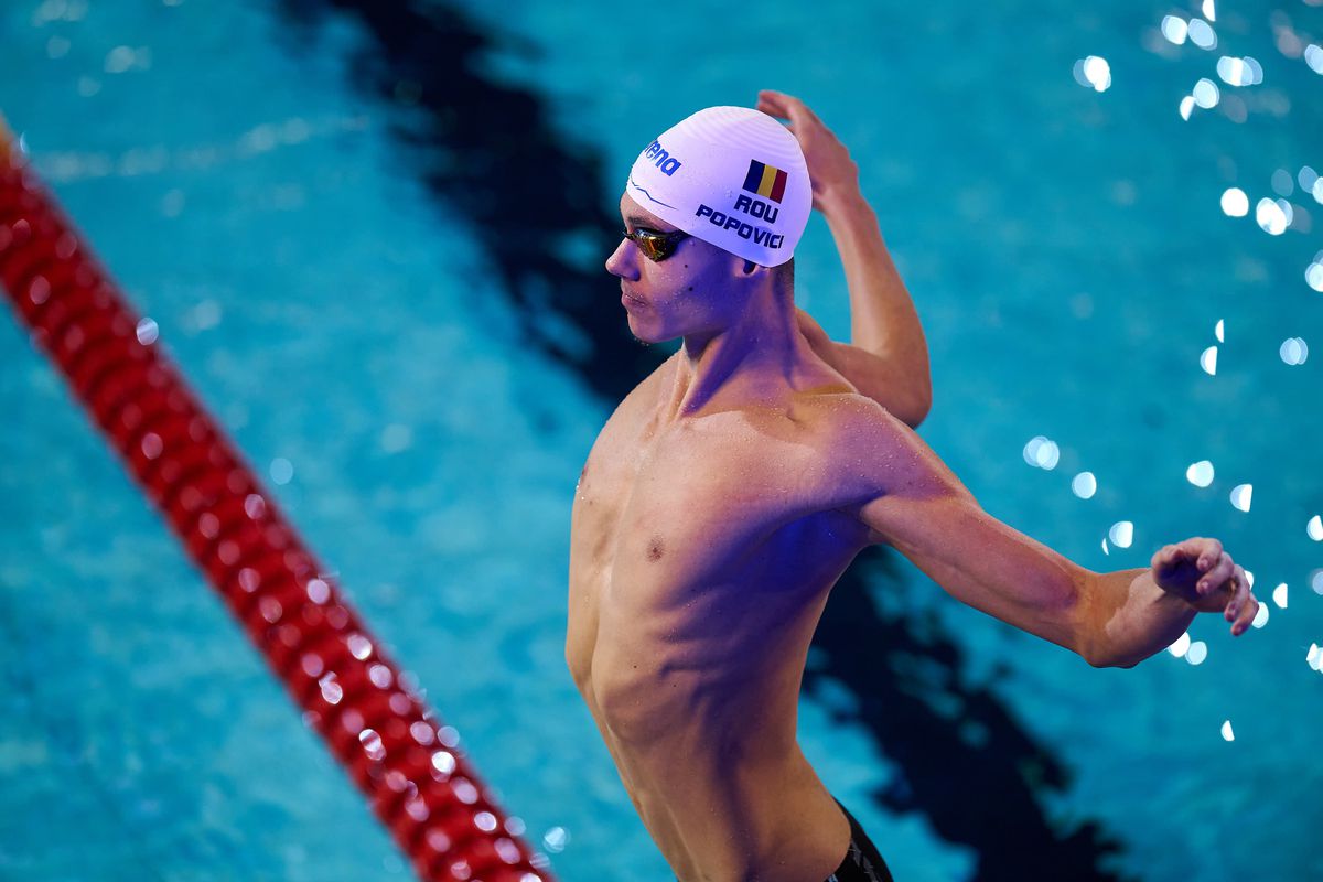 David Popovici, locul 4 la 200 m liber! Nu și-a apărat medalia din 2021 + S-a calificat în finala la 100 m liber