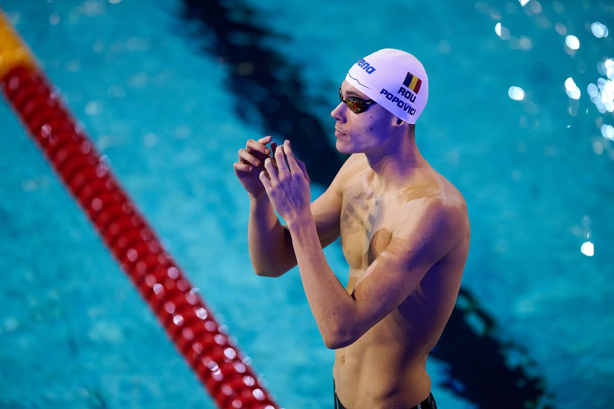 David Popovici, locul 4 la 200 m liber! Nu și-a apărat medalia din 2021 + S-a calificat în finala la 100 m liber