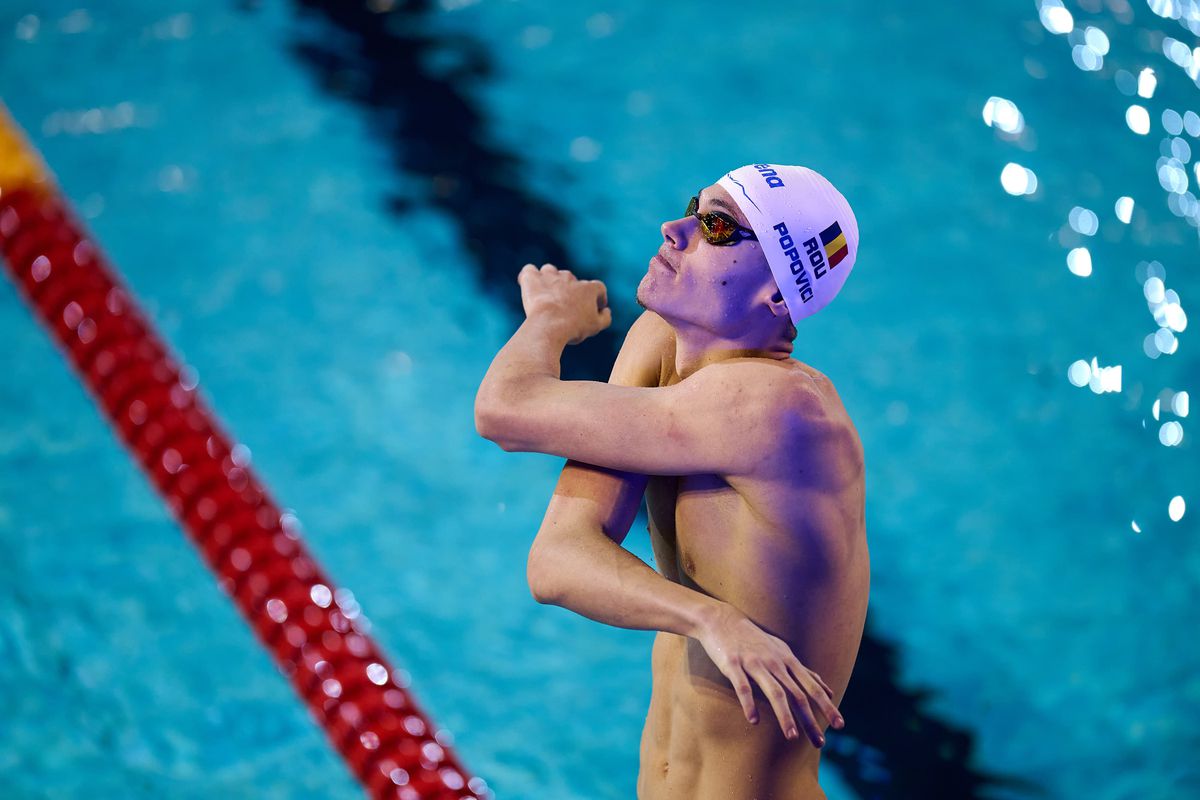 David Popovici, locul 4 la 200 m liber! Nu și-a apărat medalia din 2021 + S-a calificat în finala la 100 m liber