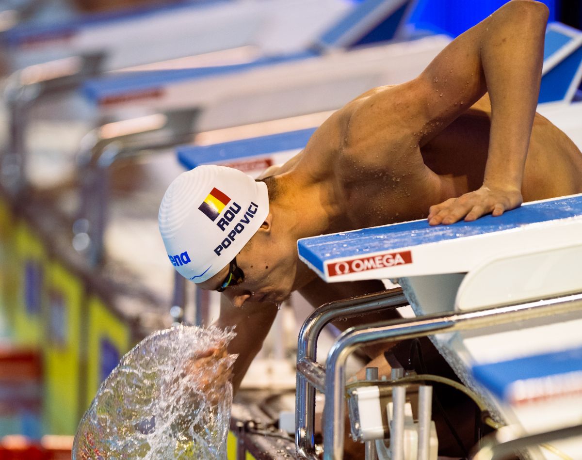 David Popovici, medalie de bronz în proba de 100 m liber la Campionatele Europene în bazin scurt » Robert Badea, locul 5 la 400 m mixt