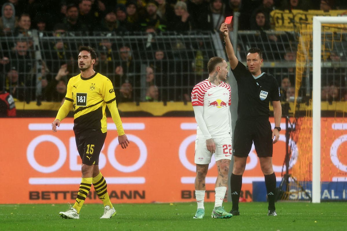 Borussia Dortmund - RB Leipzig, derby decis de două goluri marcate în prelungiri » Moment inedit la eliminarea lui Hummels