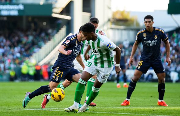 Betis - Real Madrid 1-1 » Echipa lui Carlo Ancelotti a reușit doar o remiză pe terenul lui Betis