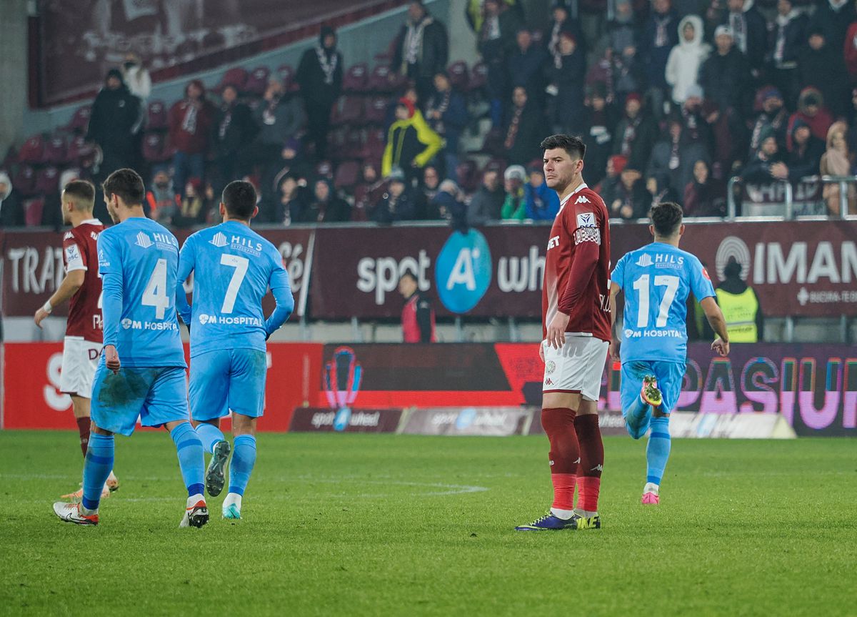 Rapid București - FC Voluntari - cele mai tari imagini ale duelului din Giulești - 12 decembrie 2023