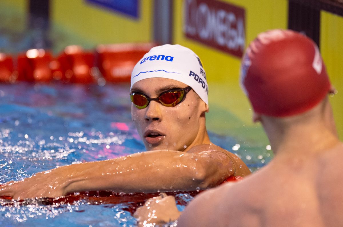 David Popovici, medalie de bronz în proba de 100 m liber la Campionatele Europene în bazin scurt » Robert Badea, locul 5 la 400 m mixt