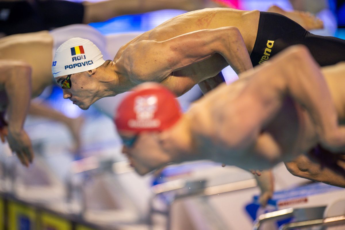 David Popovici, medalie de bronz în proba de 100 m liber la Campionatele Europene în bazin scurt » Robert Badea, locul 5 la 400 m mixt