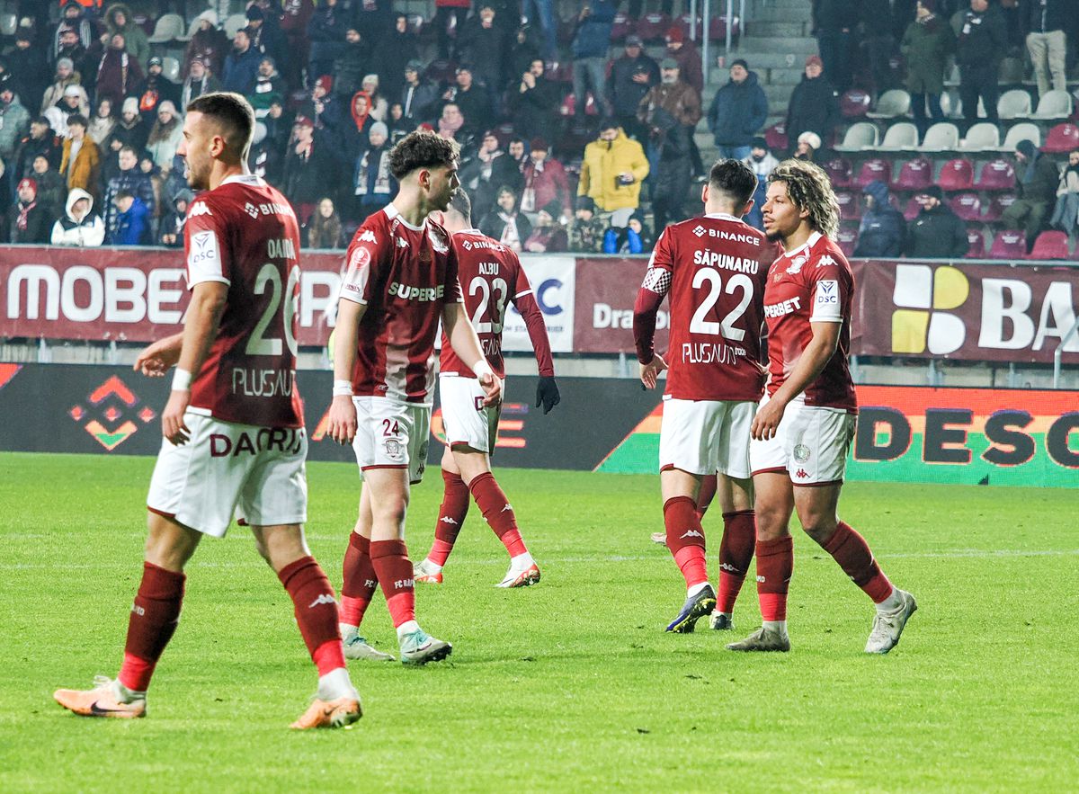 Rapid București - FC Voluntari - cele mai tari imagini ale duelului din Giulești - 12 decembrie 2023