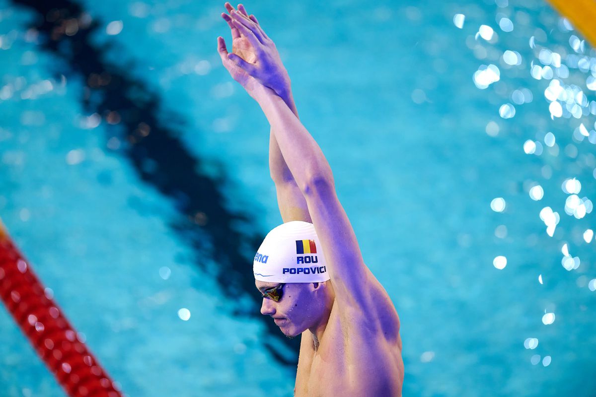 David Popovici, locul 4 la 200 m liber! Nu și-a apărat medalia din 2021 + S-a calificat în finala la 100 m liber