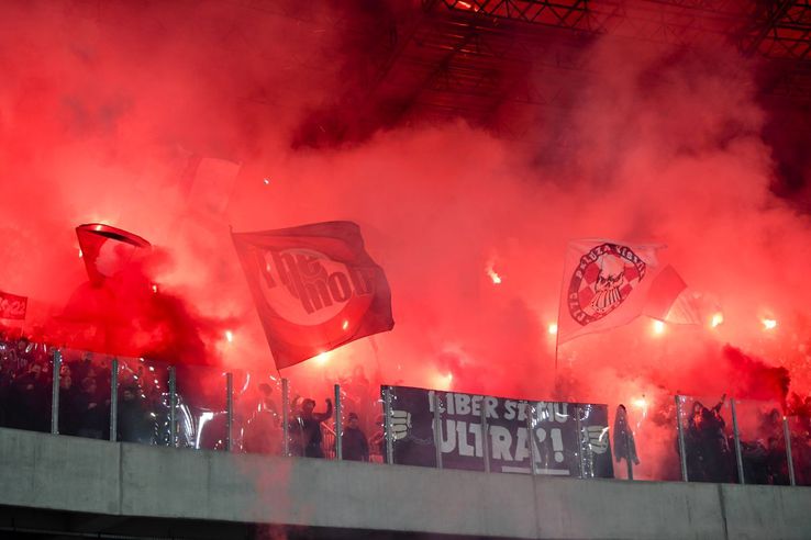 Atmosfera de la derby-ul Clujului / Sursă foto: Imago Images