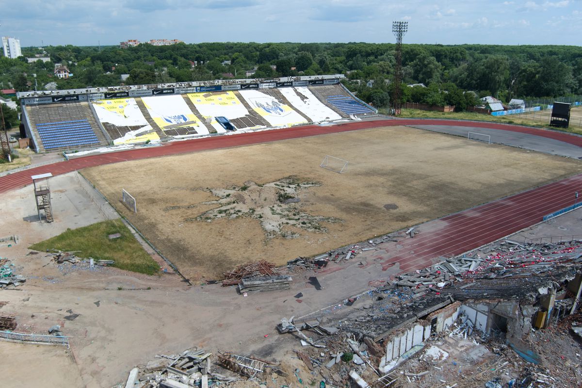 Stadioanele din Ucraina se degradează pe zi ce trece » Incredibil cum au ajuns să arate din cauza războiului declanșat de Rusia: 77 dintre ele au fost atinse de bombe și rachete!