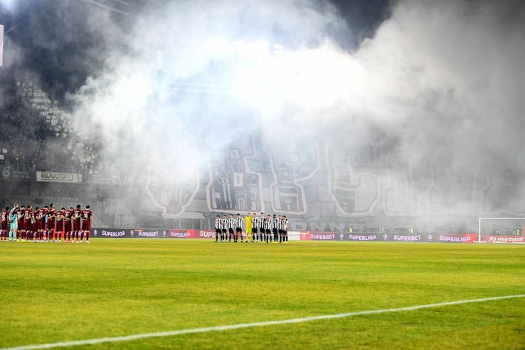 Atmosfera de la derby-ul Clujului / Sursă foto: Imago Images