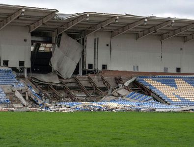 Stadioanele din Ucraina se degradează pe zi ce trece » Incredibil cum au ajuns să arate din cauza războiului declanșat de Rusia: 77 dintre ele au fost atinse de bombe și rachete!