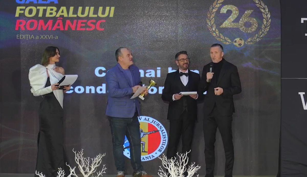 Cine a câștigat trofeul „Antrenorul anului” la gala lui Nicu Gheară