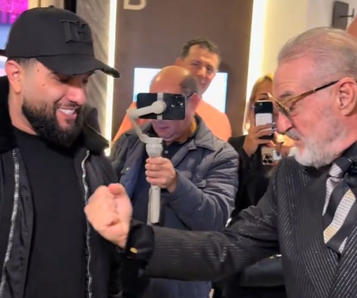 Gigi Becali a dat nas în nas cu manelistul Tzancă Uraganu