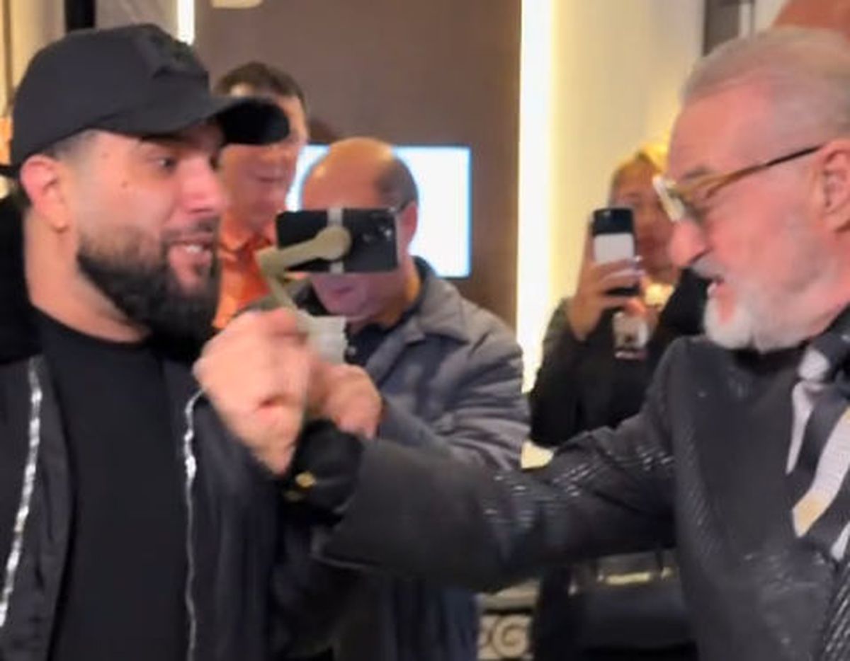De pe TikTok, în viața reală » Gigi Becali a dat nas în nas cu manelistul Tzancă Uraganu și nu s-a putut abține