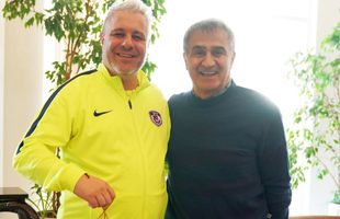 FOTO Marius Șumudică a primit o vizită surpriză în cantonamentul lui Gaziantep » Şenol Güneş, către antrenorul român: „Aduci culoare în Turcia”