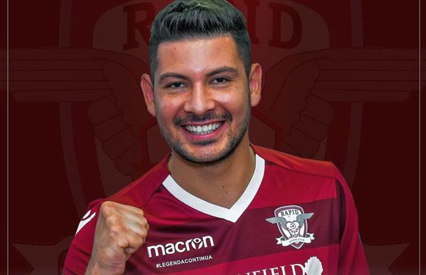 Rapid l-a prezentat oficial pe Valentin Alexandru, primul transfer din 2020: „Sper că vom sărbători promovarea în vară”